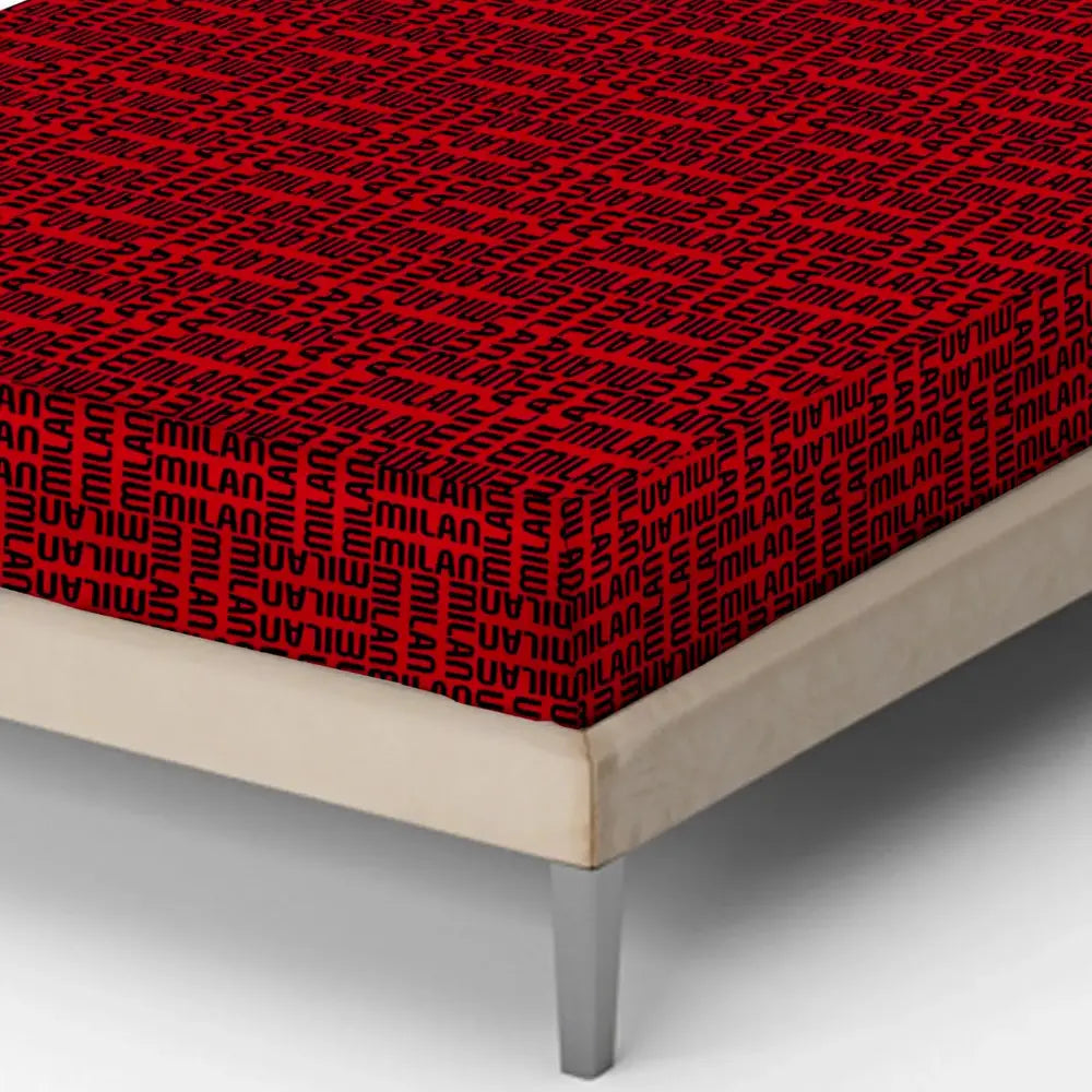 Lenzuola Completo Letto Singolo A.C. Milan in Cotone – Prodotto Ufficiale