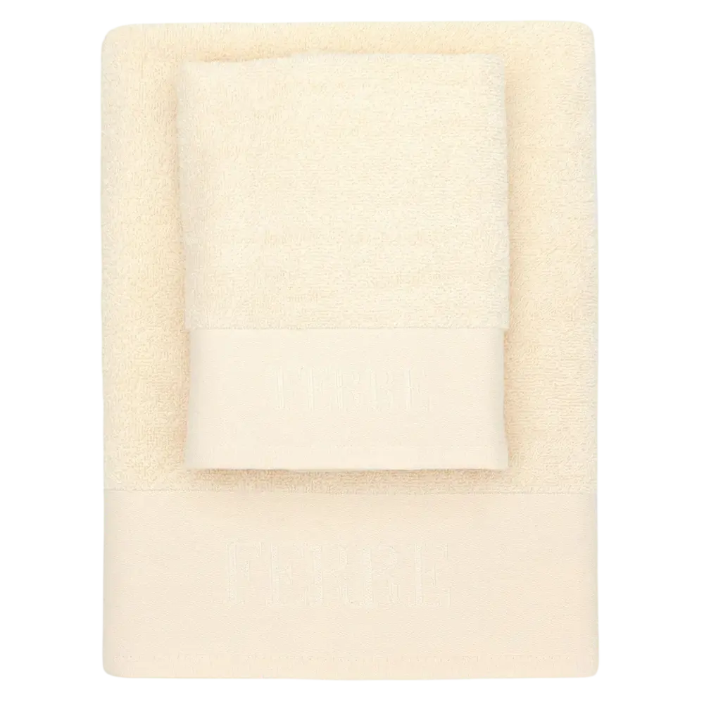 Set Asciugamani Bagno Viso + Ospite URANO - Spugna 100% Cotone