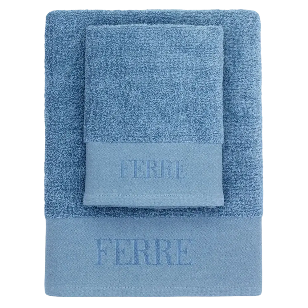 Set Asciugamani Bagno Viso + Ospite URANO - Spugna 100% Cotone