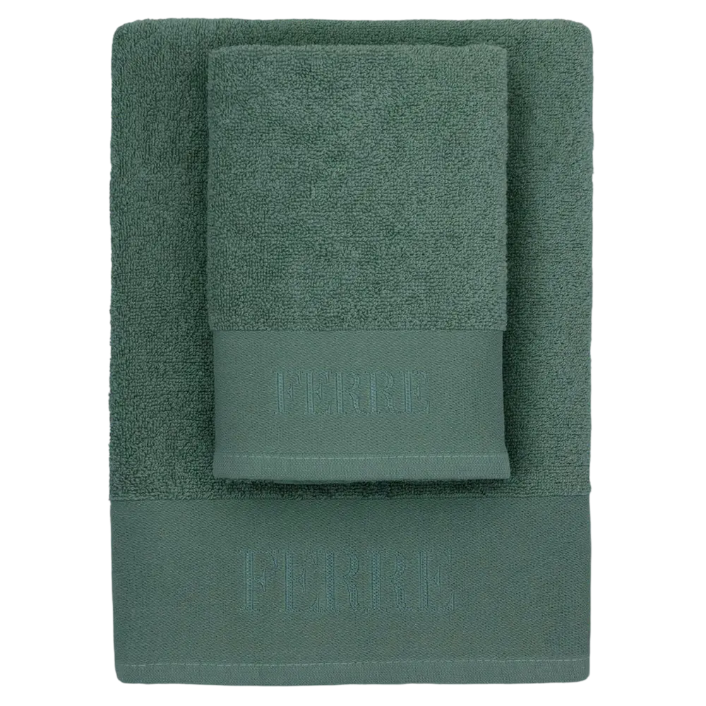 Set Asciugamani Bagno Viso + Ospite URANO - Spugna 100% Cotone