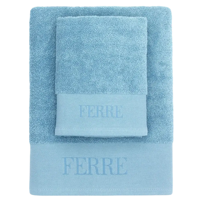 Set Asciugamani Bagno Viso + Ospite URANO - Spugna 100% Cotone