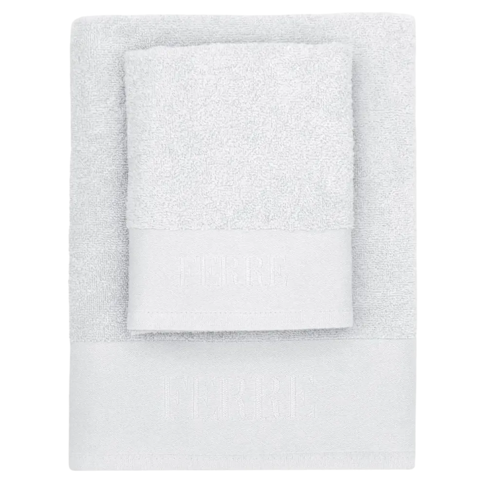 Set Asciugamani Bagno Viso + Ospite URANO - Spugna 100% Cotone