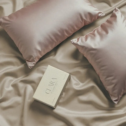 Biancaluna - Seta di Bamboo Lenzuola Completo Letto CLARA