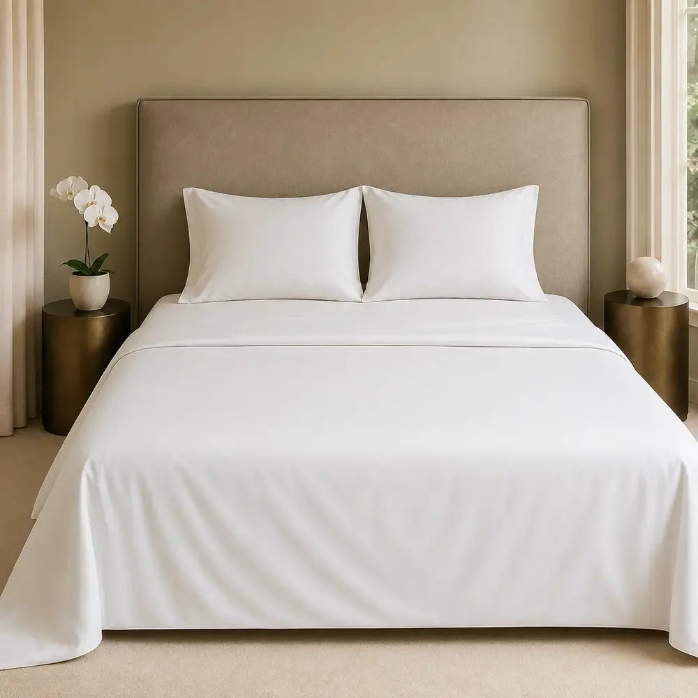 Biancaluna - Seta di Bamboo Lenzuola Completo Letto CLARA