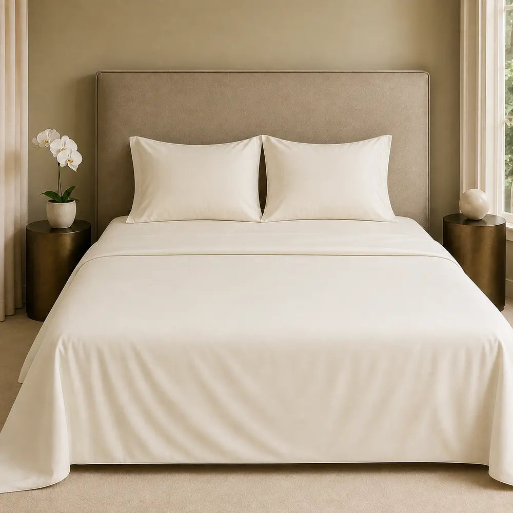 Biancaluna - Seta di Bamboo Lenzuola Completo Letto CLARA