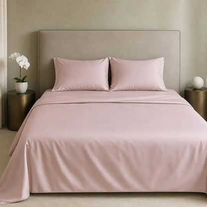 Biancaluna - Seta di Bamboo Lenzuola Completo Letto CLARA