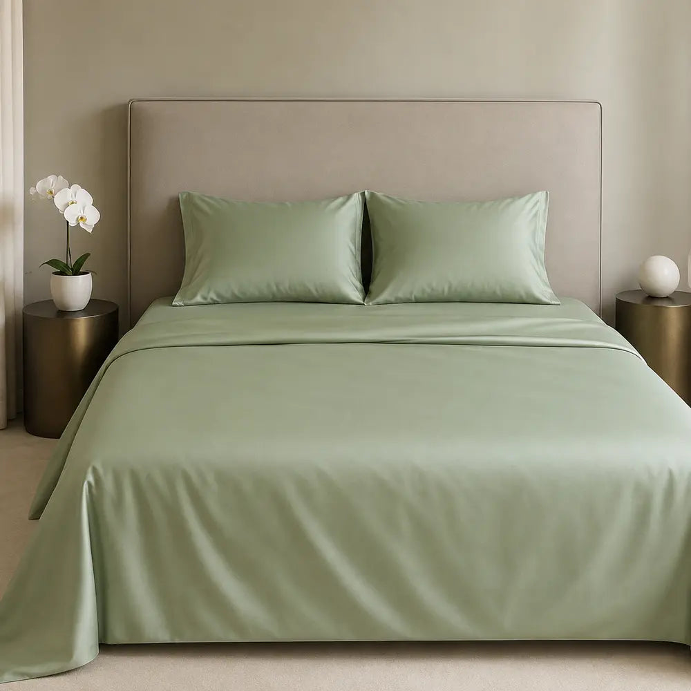 Biancaluna - Seta di Bamboo Lenzuola Completo Letto CLARA