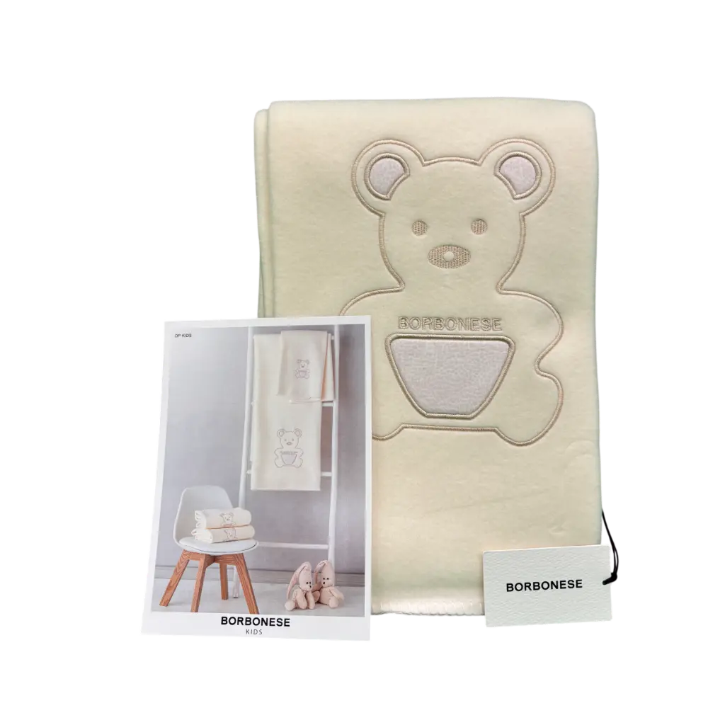 Borbonese Kids - Copertina Pile per Lettino Rosa