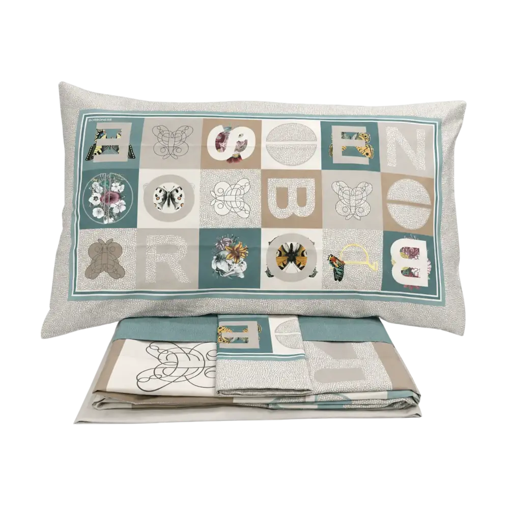Borbonese - Lenzuola Completo Letto COLORBLOCK