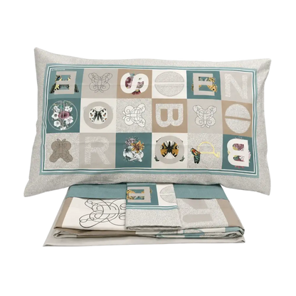 Borbonese - Lenzuola Completo Letto COLORBLOCK