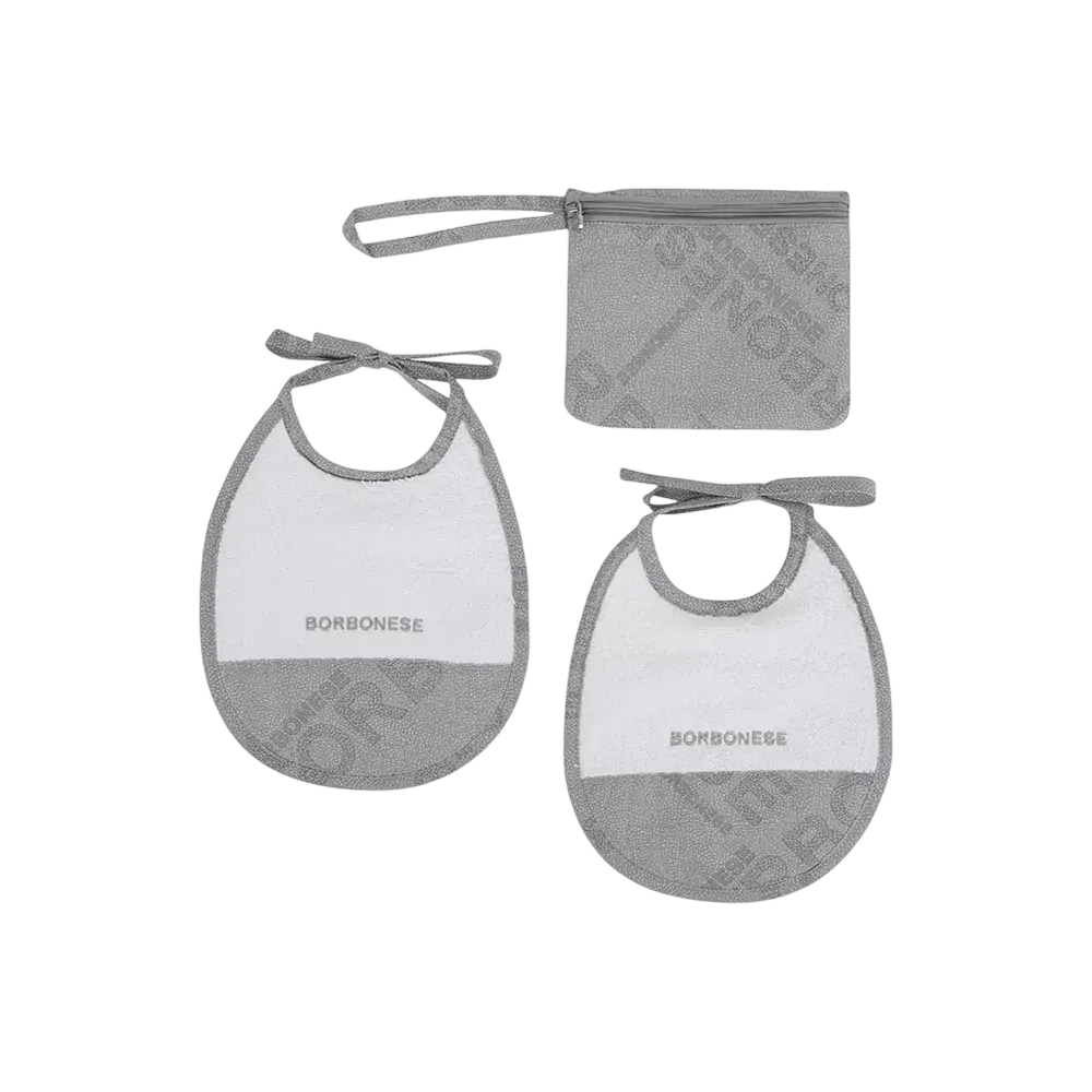 Borbonese Kids - Trousse con 2 Bavaglini JET SET