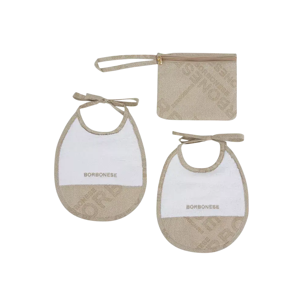 Borbonese Kids - Trousse con 2 Bavaglini JET SET
