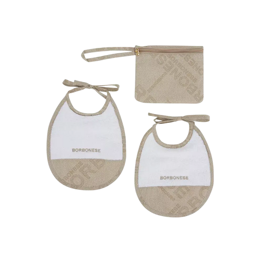 Borbonese Kids - Trousse con 2 Bavaglini JET SET