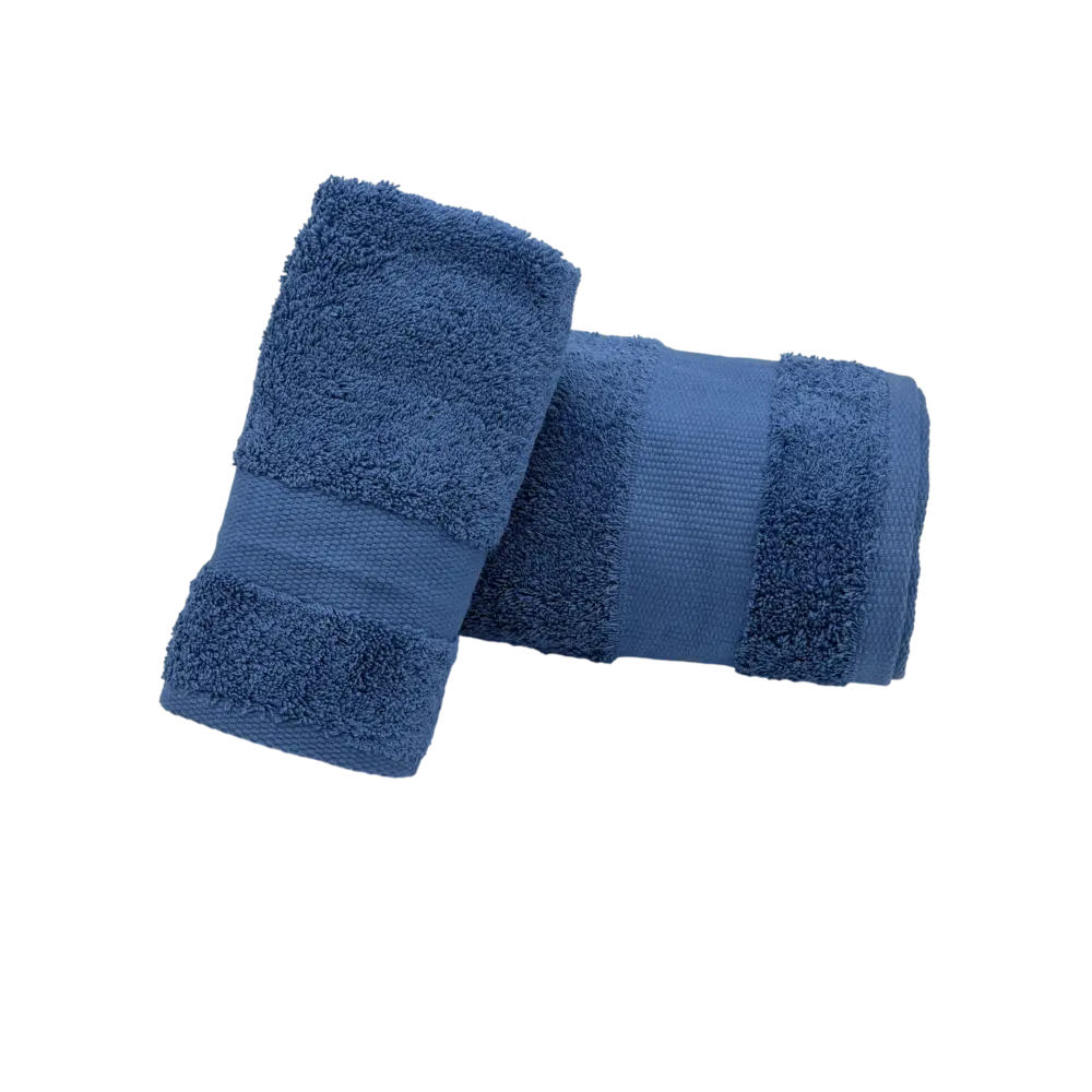 Coppia Asciugamani Bagno Viso + Ospite - Spugna 600 g/m² 100% Cotone