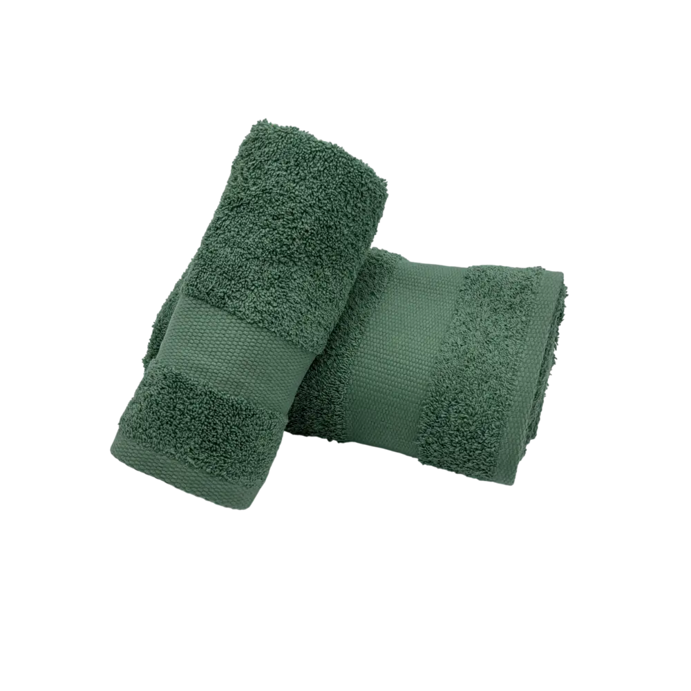 Coppia Asciugamani Bagno Viso + Ospite - Spugna 600 g/m² 100% Cotone