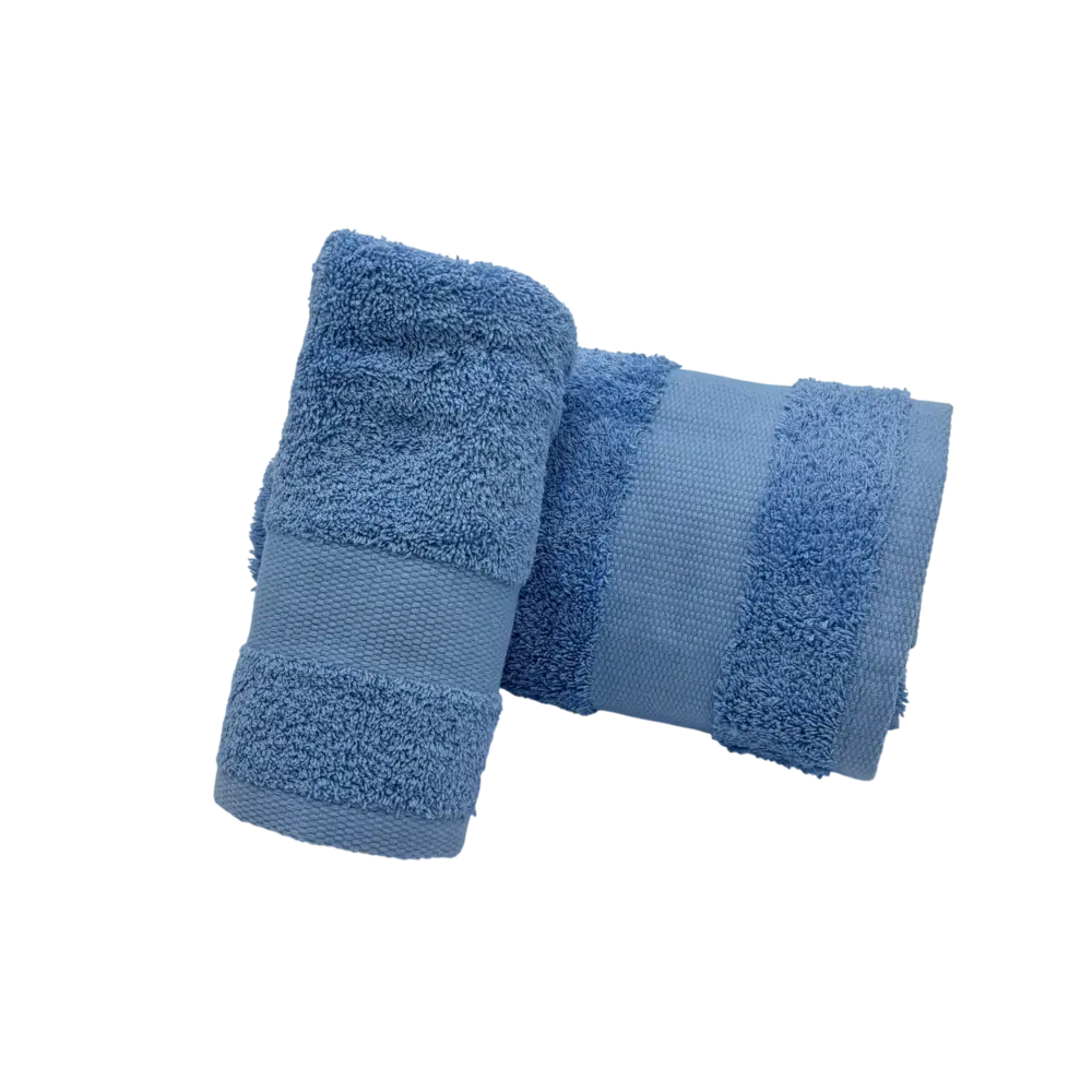 Coppia Asciugamani Bagno Viso + Ospite - Spugna 600 g/m² 100% Cotone