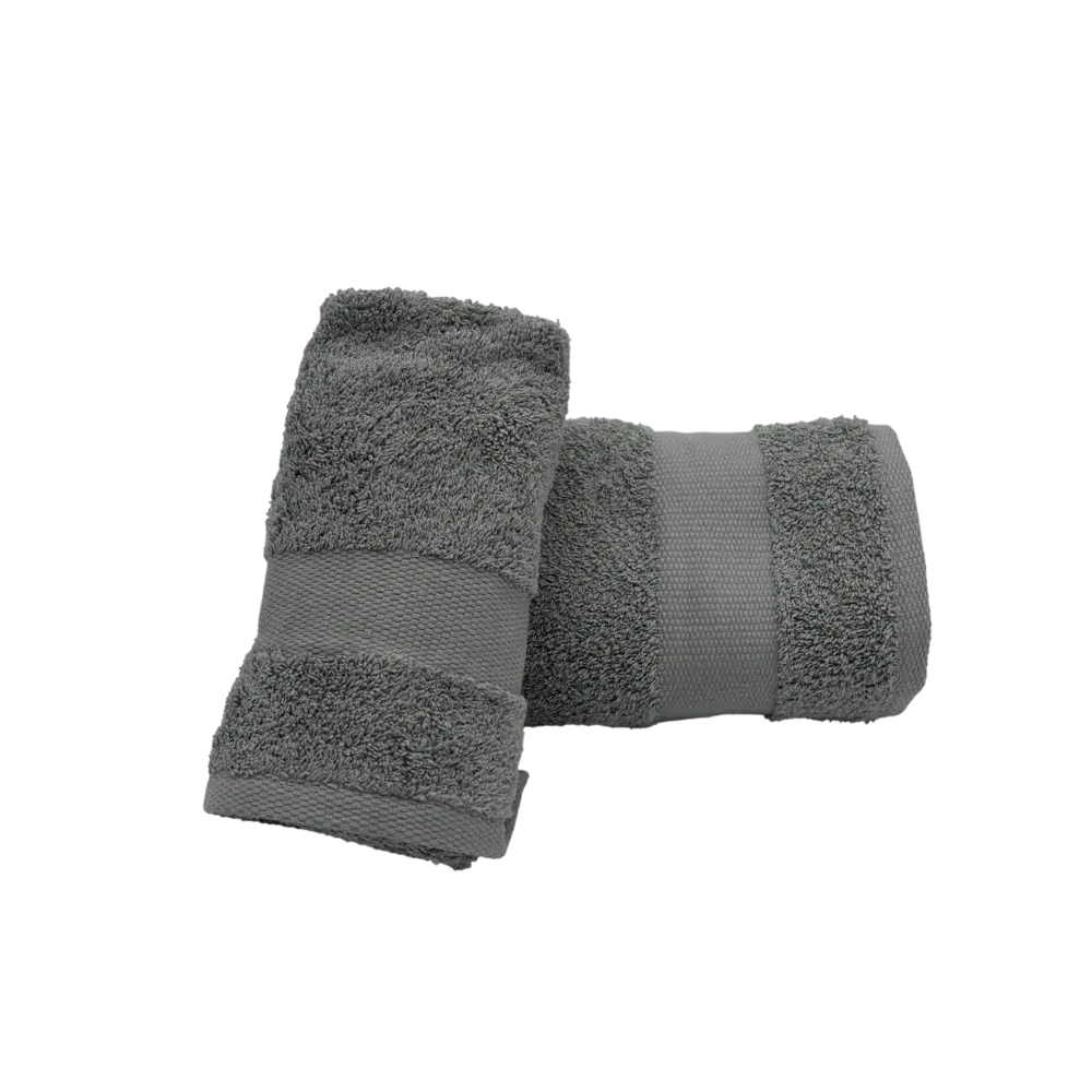 Coppia Asciugamani Bagno Viso + Ospite - Spugna 600 g/m² 100% Cotone
