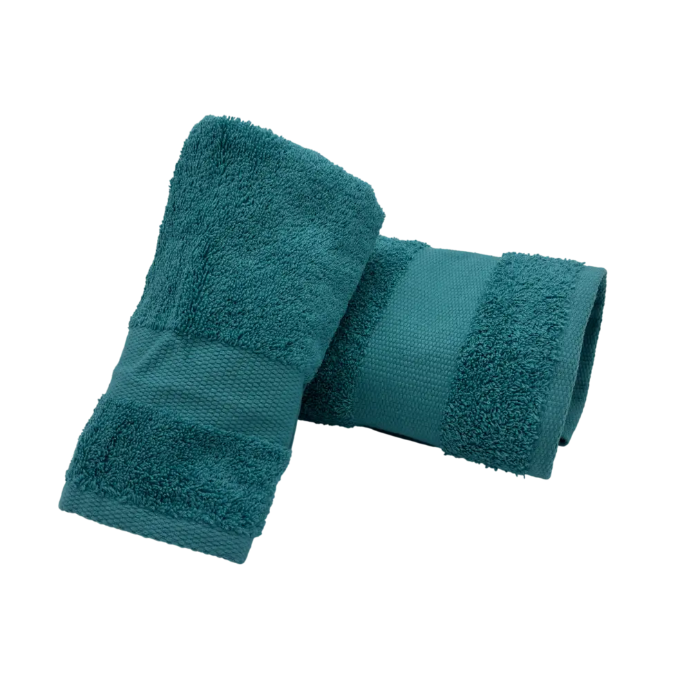 Coppia Asciugamani Bagno Viso + Ospite - Spugna 600 g/m² 100% Cotone