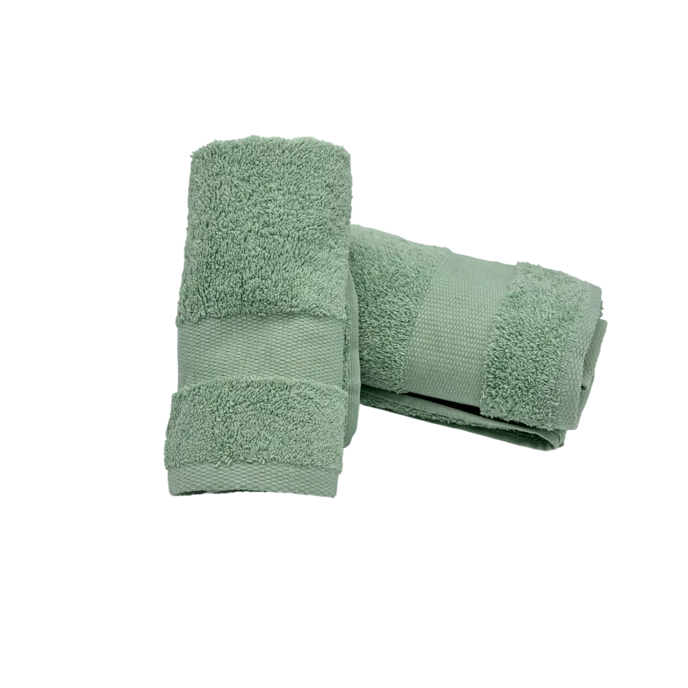 Coppia Asciugamani Bagno Viso + Ospite - Spugna 600 g/m² 100% Cotone