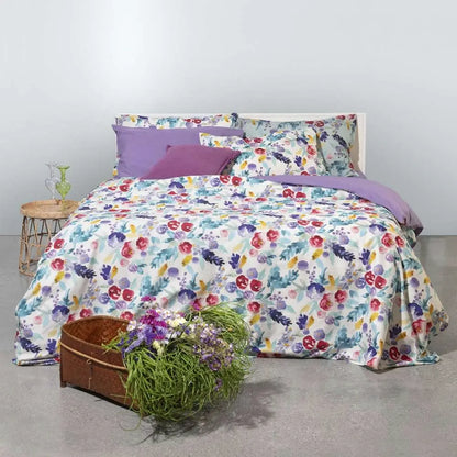 Fazzini - Parure Lenzuolo Copriletto PETALI - 2 Piazze