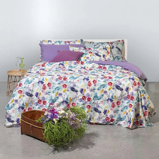 Fazzini - Parure Lenzuolo Copriletto PETALI - 2 Piazze