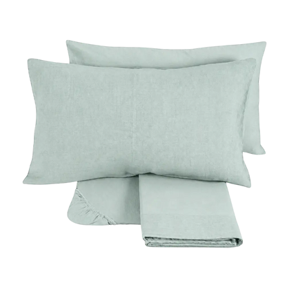 Fazzini - Lenzuola Completo Letto INCONTRI con Lino - Vari colori