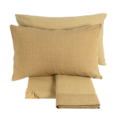 Fazzini - Lenzuola Completo Letto INCONTRI con Lino