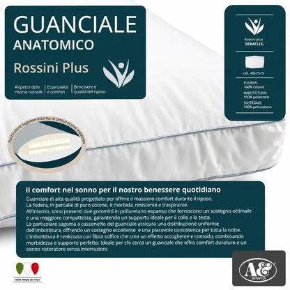 Demaflex - Guanciale Anatomico ROSSINI PLUS Doppia Camera