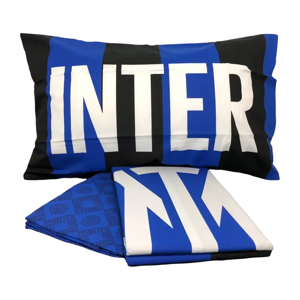 Lenzuola Completo Letto Singolo Inter in Cotone – Prodotto Ufficiale