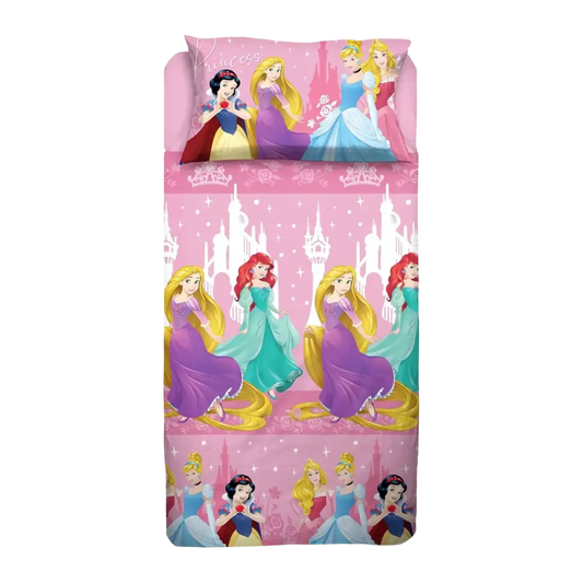 Lenzuola Completo Letto Principesse Disney - Singolo