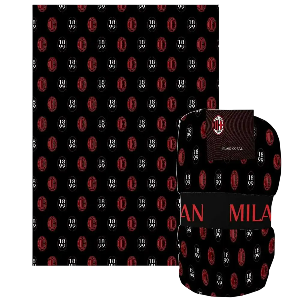 Plaid Ufficiale Milan Soft Touch - 150x210 cm