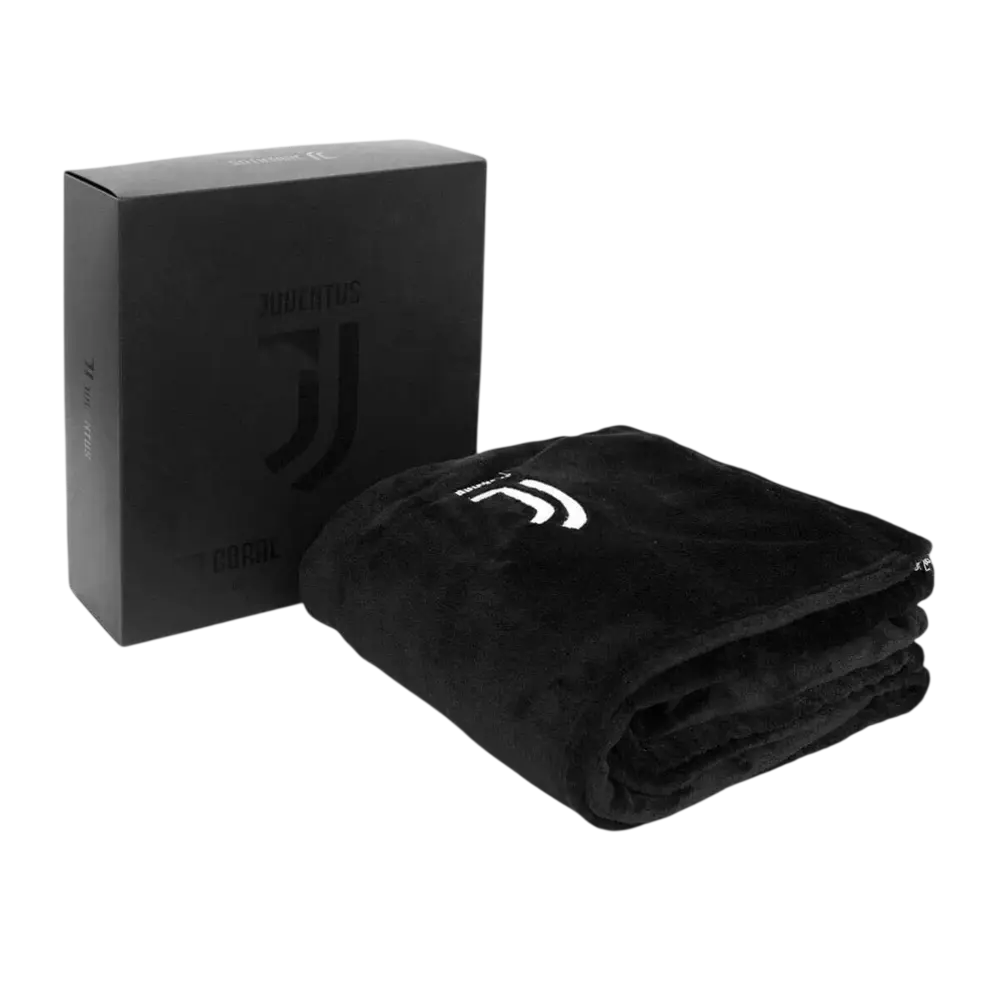 Plaid ufficiale Juventus Coral Soft Touch con scatola regalo