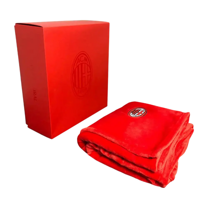 Plaid ufficiale AC Milan Coral Soft Touch con scatola regalo
