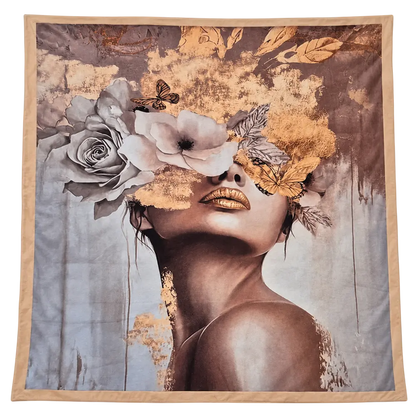 Plaid con stampa in velluto - 140x180 cm - Varie Fantasie