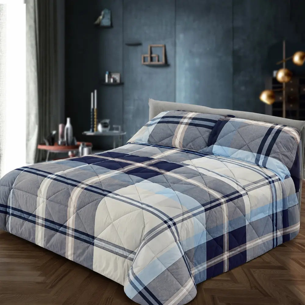 Trapunta matrimoniale MADISON 270 × 260 cm - Denim 180