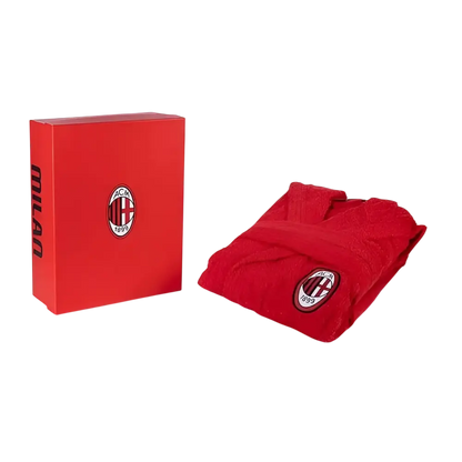 Accappatoio Ufficiale Milan - Spugna 100% Cotone - Adulto