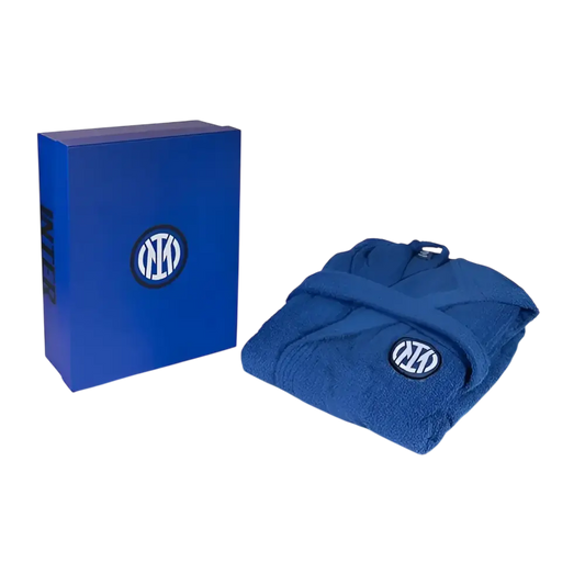 Accappatoio Ufficiale Inter - Spugna 100% Cotone - Adulto