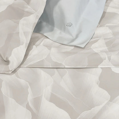 Completo lenzuola copriletto Blumarine VERY VAMP in raso di puro cotone - Beige