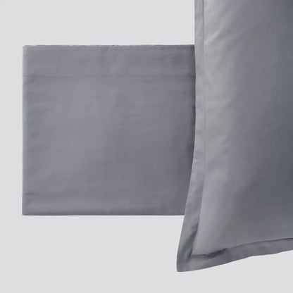 Completo letto PAINT Acciaio, lenzuola piegate e federa
