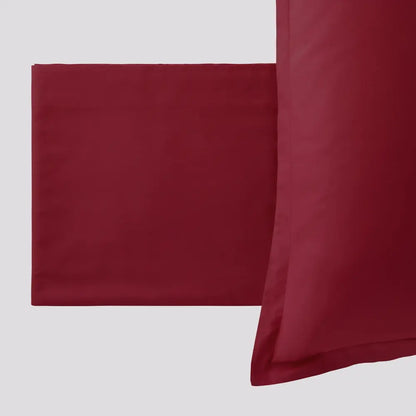 Completo letto PAINT Bordeaux, lenzuola piegate e federa
