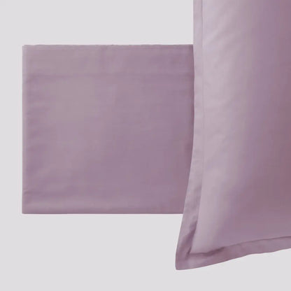 Completo letto PAINT Malva, lenzuola piegate e federa