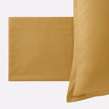 Completo letto PAINT Senape, lenzuola piegate e federa