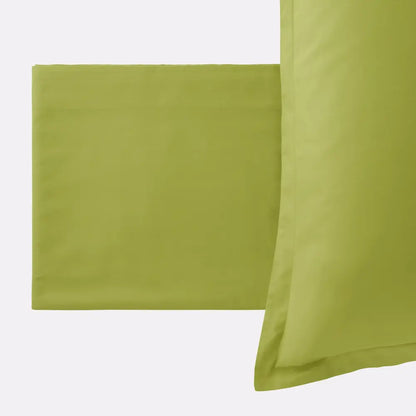 Completo letto PAINT Verde, lenzuola piegate e federa