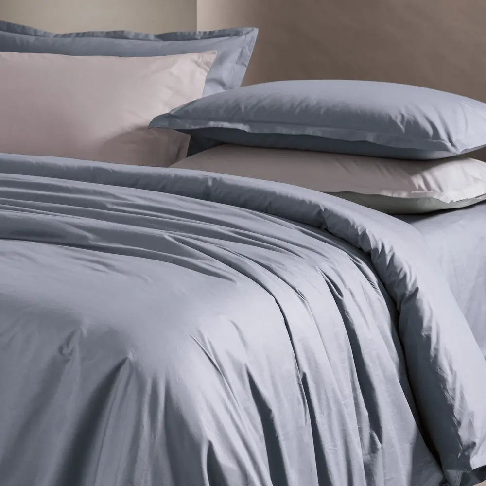 Parure copripiumino PAINT Acciaio - letto in madapolam di puro cotone