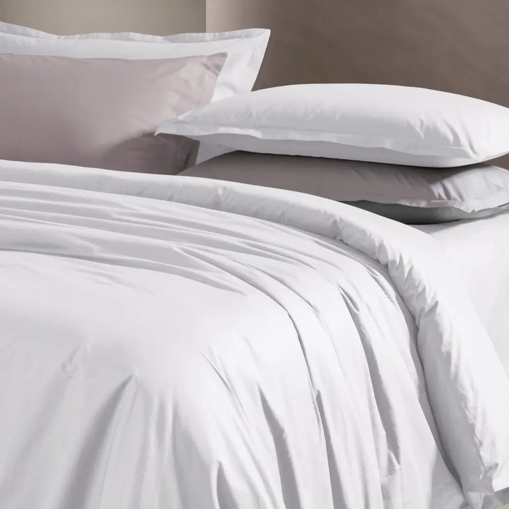 Parure copripiumino PAINT Bianco - letto in madapolam di puro cotone