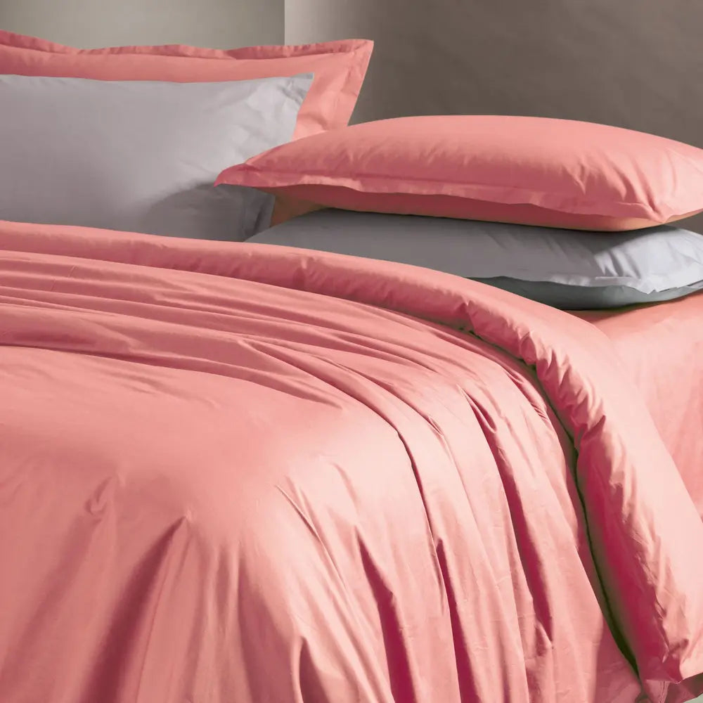 Parure copripiumino PAINT Rosa - letto in madapolam di puro cotone