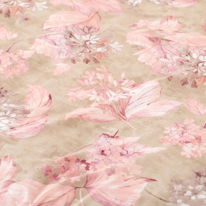 Parure copripiumino PERLA in puro cotone rosa - dettaglio tessuto