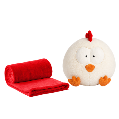 Pupazzo portapigiama Gallinella con plaid 90 × 75 cm