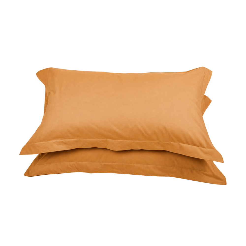 Set 2 federe LARA in puro cotone, Arancio 08 – immagine su sfondo trasparente