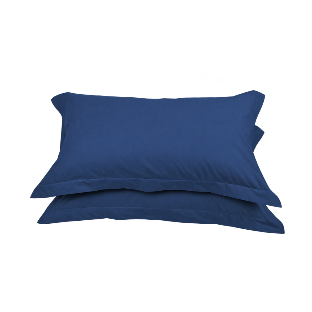 Set 2 federe LARA in puro cotone, Blu 15A – immagine su sfondo trasparente